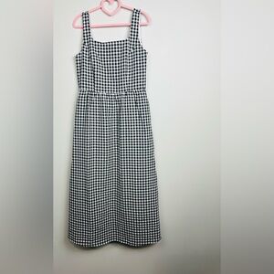 Pretty Garden Black and White Checkered Maxi Dress Size Medium